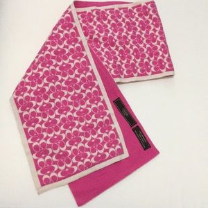 Authentic Coach Pink Scarf